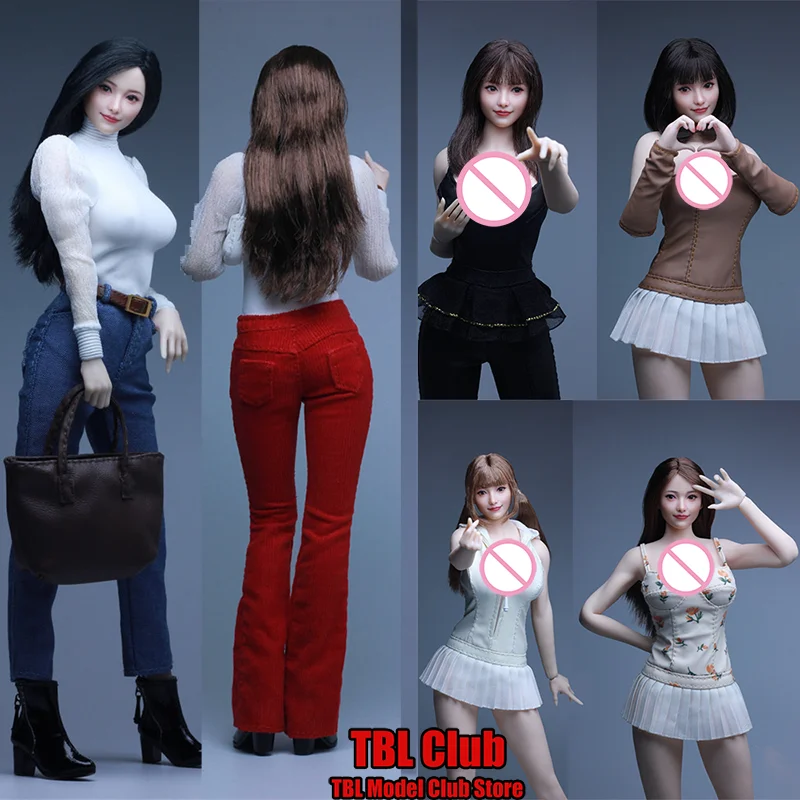 

Z6TOYS ZC021 A/B/C/D/E/F 1/6 Scale Smiling Girl TianTian Make-up Face Head Sculpt For 12-inch Dolls Action Figure Soldier