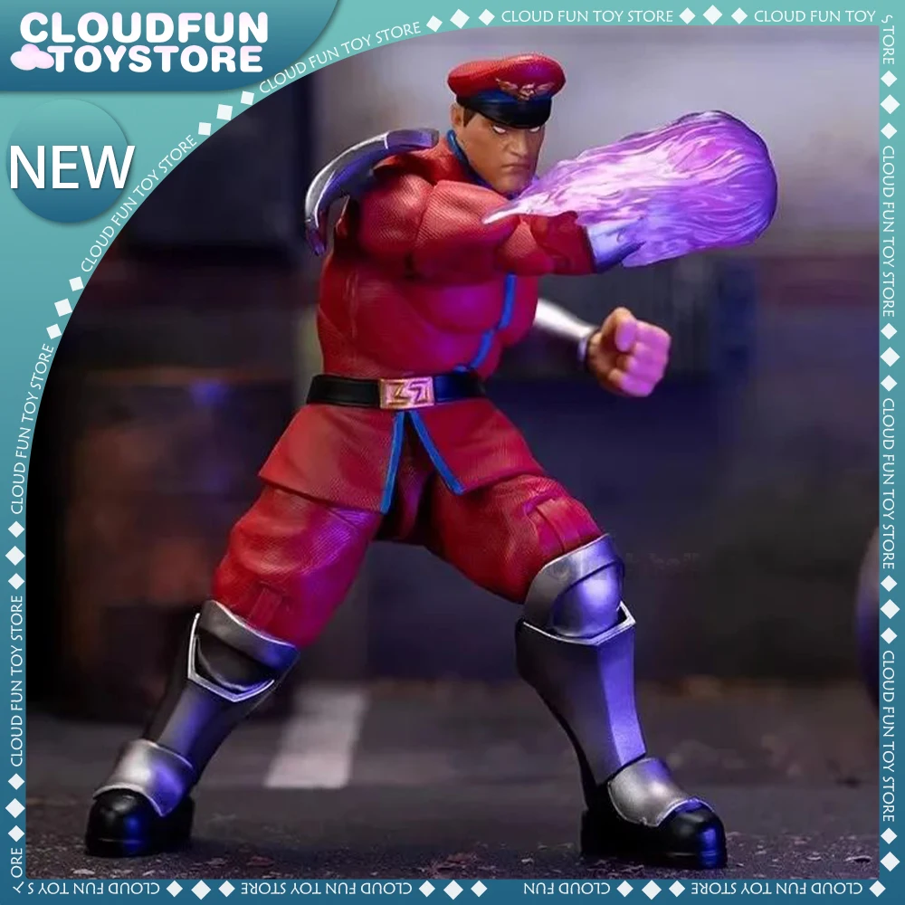 Street Fighter Figures The Final Challengers M.Bison Action Figure Red Blue Collection Statue Model Birthday 6 Inch Toy Gifts