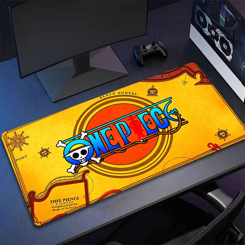 Mouse Pad Notbook One Piece Anime Gamer Large Keyboard NonSlip Rubber Computer Carpet Desk Mat PC Gamer 90x40 MousePad