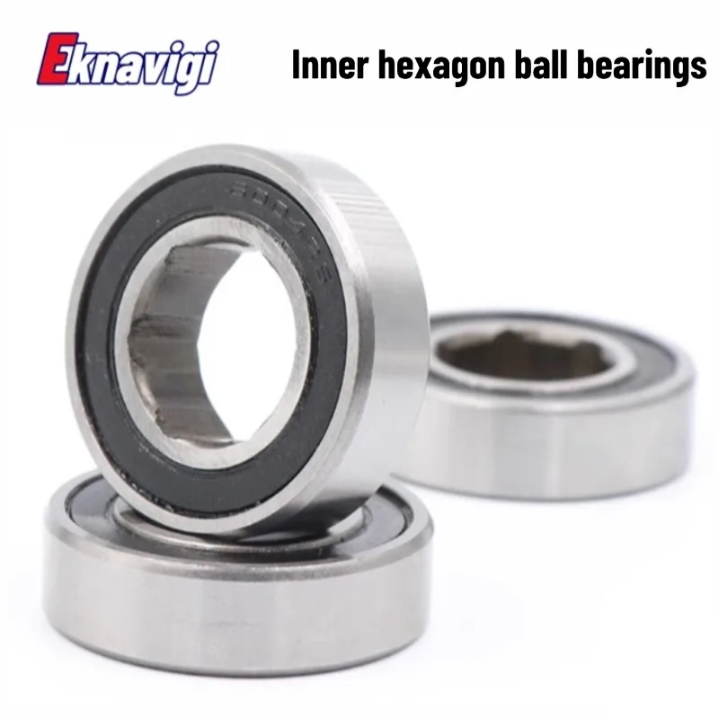 2PCS Hexagonal bearing 6206-2RS 24/25/27/30X62X16MM agricultural machinery bearing non-standard deep groove ball bearings