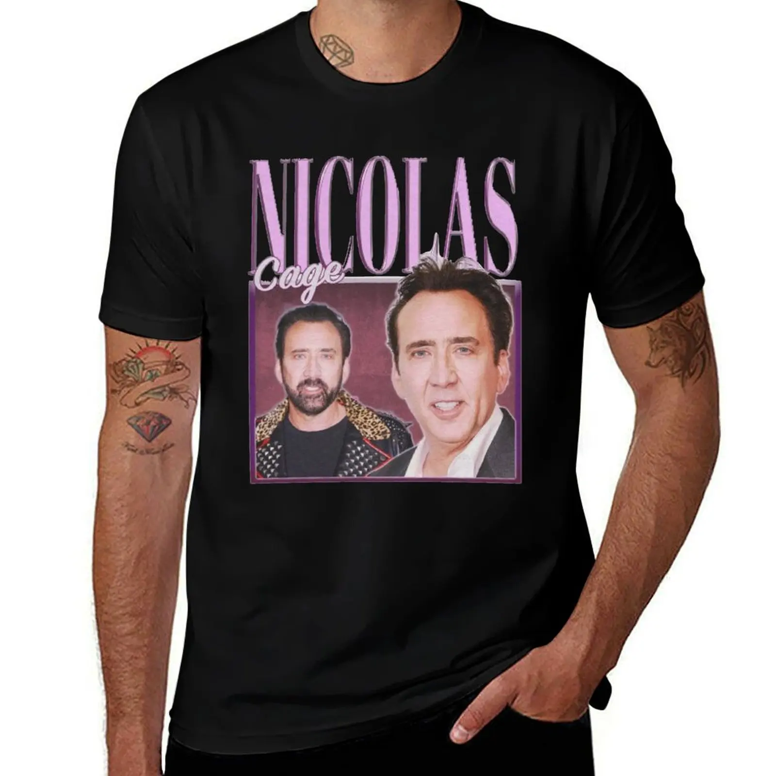 

Nicolas cage funny T-Shirt t shirts designer t shirts cotton 100% man t shirt cotton T-Shirt