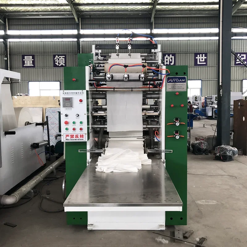 YG Low Investment Pocket Facial Tissue Paper Machine Making Folding Packing Automatic Handkerchief Paper Production Line