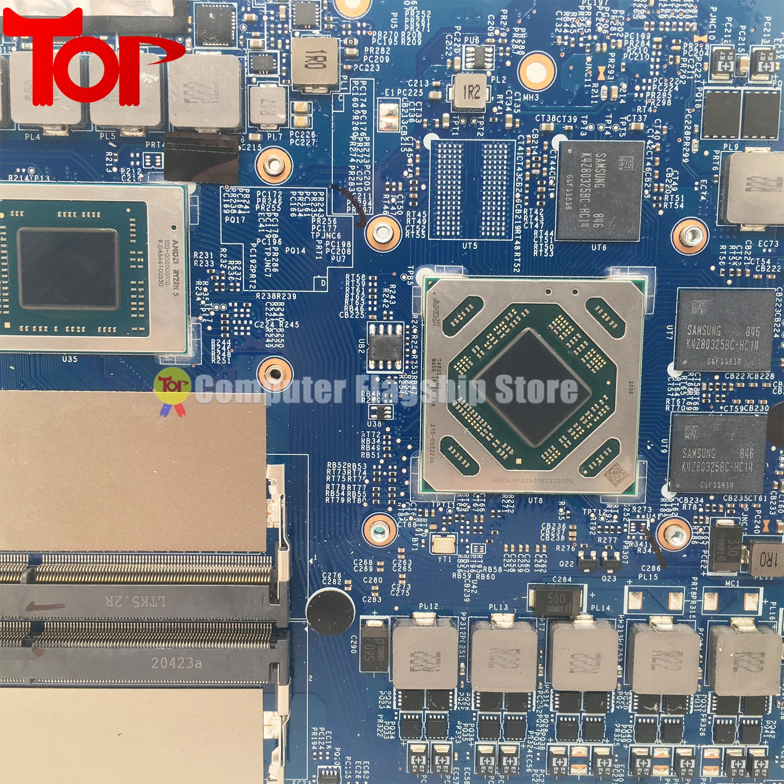 Placa base para ordenador portátil MS-16WK1 para MSI MS-16WK BRAVO 15 A4DDR R5-4600H R7-4800H RX5300M-3G RX5500-4G placa base 100% prueba OK