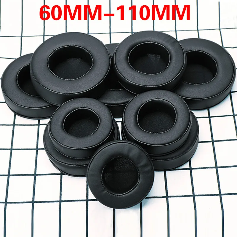 Almofada de Auscultadores de Espuma de Memória, Almofadas de Substituição, Capa para Razer, Akg, Denon, 60mm, 70mm, 80mm, 90mm, 100mm, 110mm