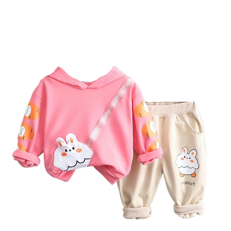

New Spring Autumn Baby Clothes Suit Children Girls Hooded T-Shirt Pants 2Pcs/Set Infant Clothing Toddler Outfits Kids Tracksuits