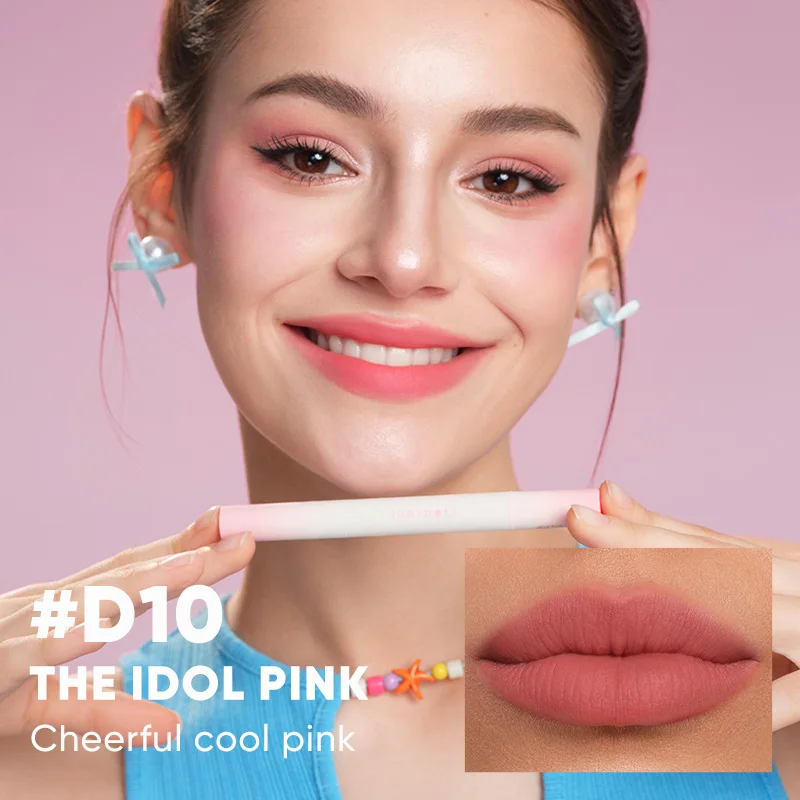 JUDYDOLL Matte Lip Powder Cushion Cream – Velvet-Soft, Non-Drying Lip Stain with a Blurring Finish, Long-Lasting & Gift-Ready fo