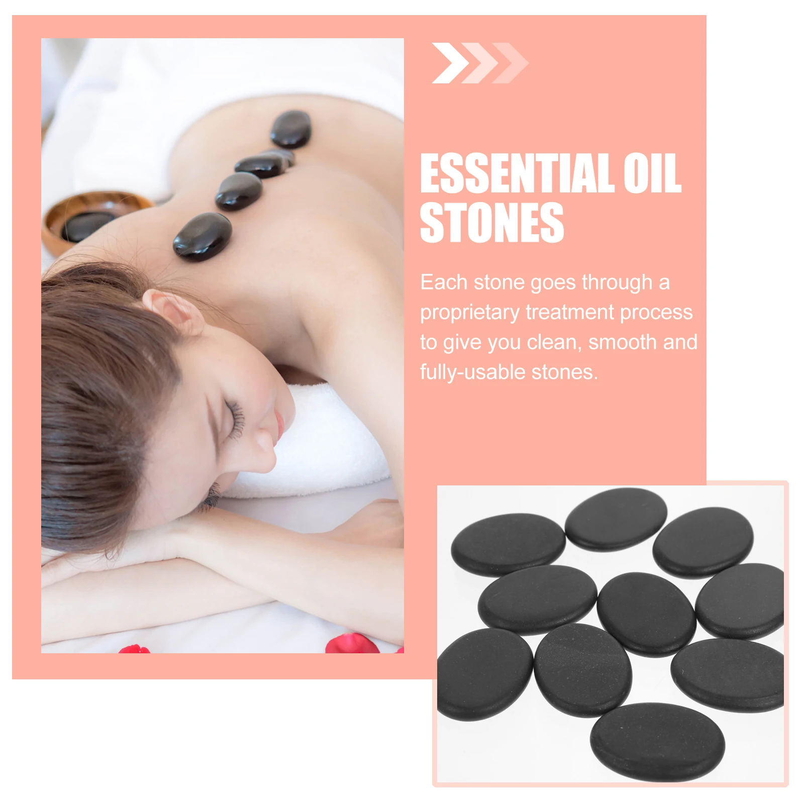 

10 шт., вулканические массажные камни, камни для лица, ног, спины, расслабляющий камень для массажа