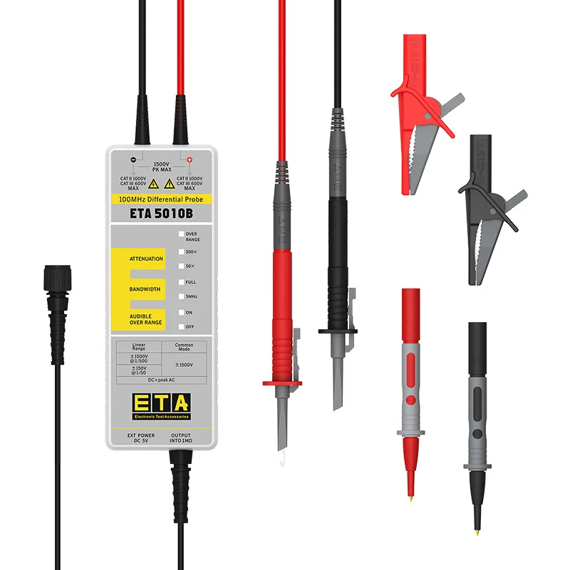 ETA ETA5010B High Performance Differential Probe Oscilloscope High Voltage Active Probe Differential Signal Measurement