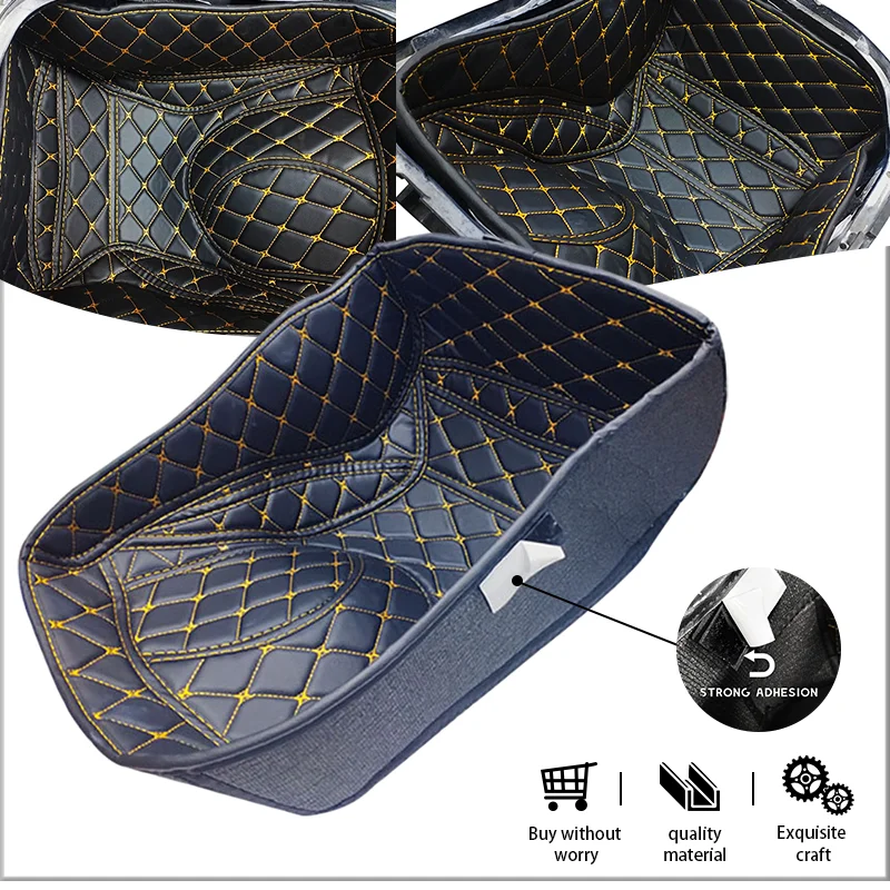 

Motorcycle PU Leather Storage Box Protector For TMAX 530 TMAX530 2012-2016 Rear Trunk Cargo Liner Protector Pad tmax530