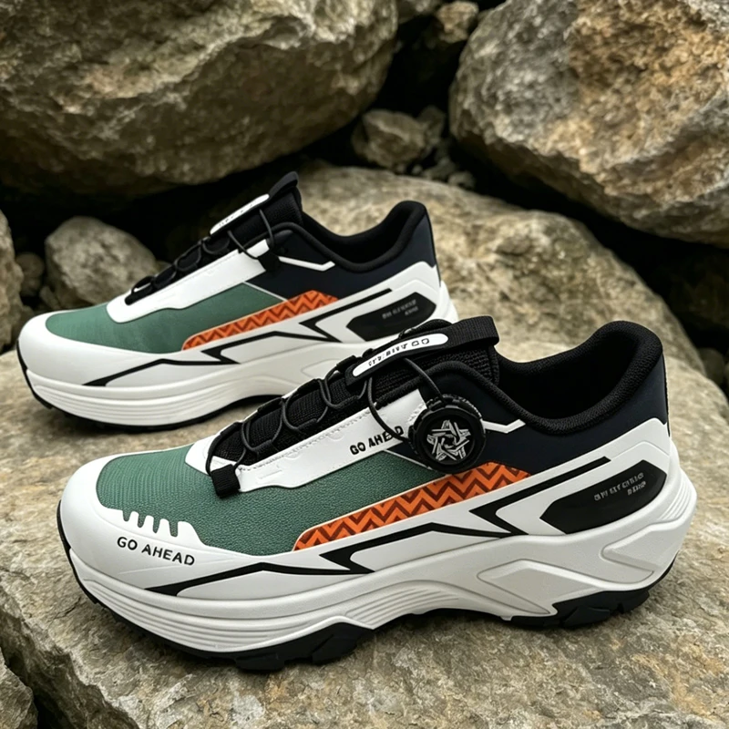 Men's casual sneakers Four seasons breathable lightweight soft-sole anti slip outdoor racing running shoes Comfort speed sports