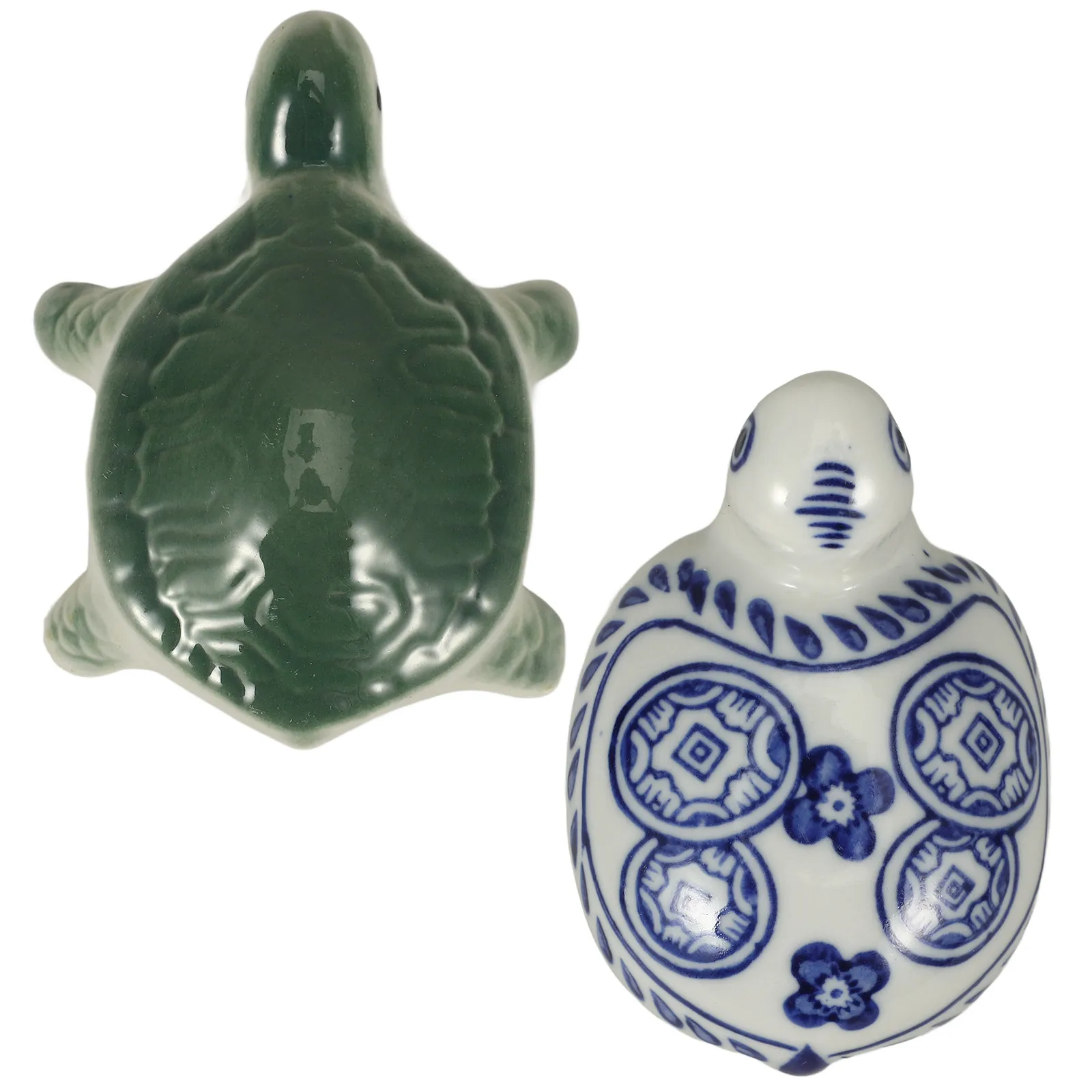 

2 шт. керамических черепах для аквариума, реалистичные, прочные, плавающие украшения для аквариума, декор для аквариумных рыбок