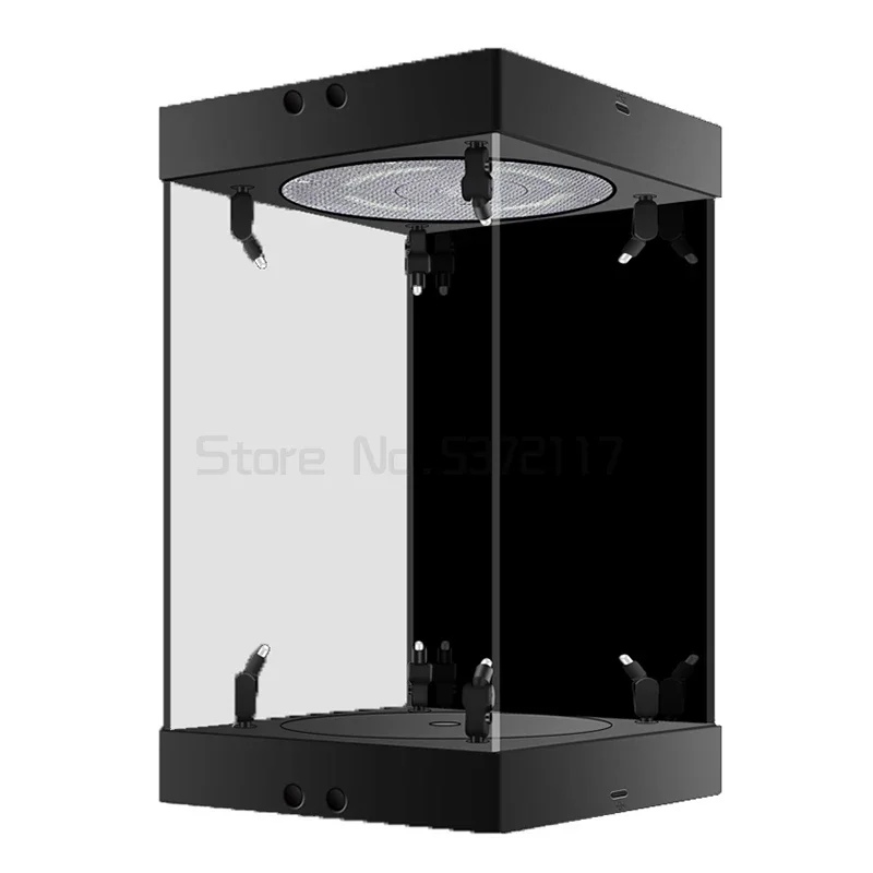 

Rotating LED 12" Figures Model Die cast Display Case with Lighting for 1/6 Action Figures Collectible with Mirror Back