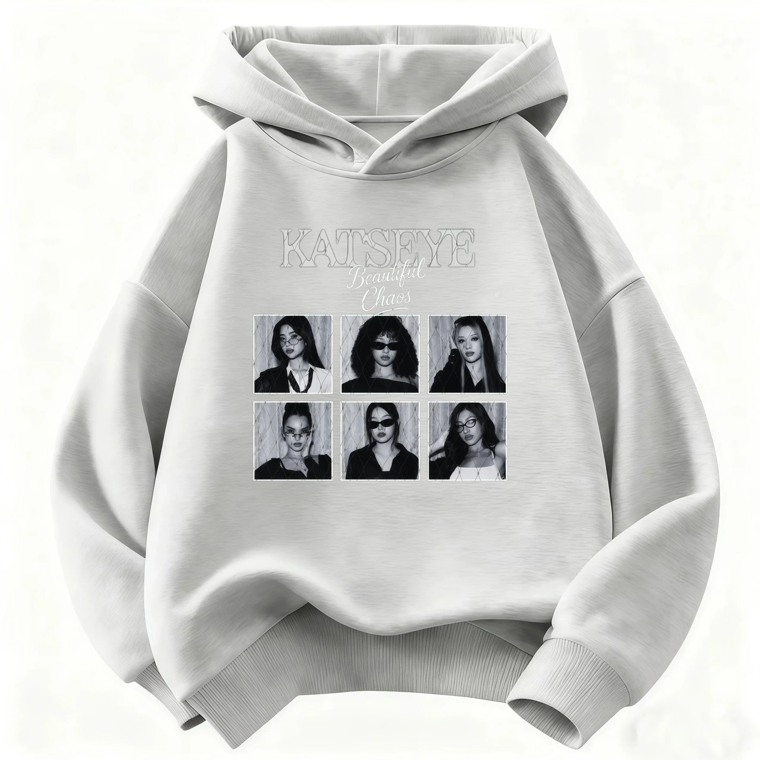 Kinder-KATSEYE-Hoodie, Mädchen und Jungen, lässiger Kapuzenpullover mit langen Ärmeln, modisches Grafikdesign, Pullover für Kinder, Alltags-Streetwear-Oberteil. – Detail 18