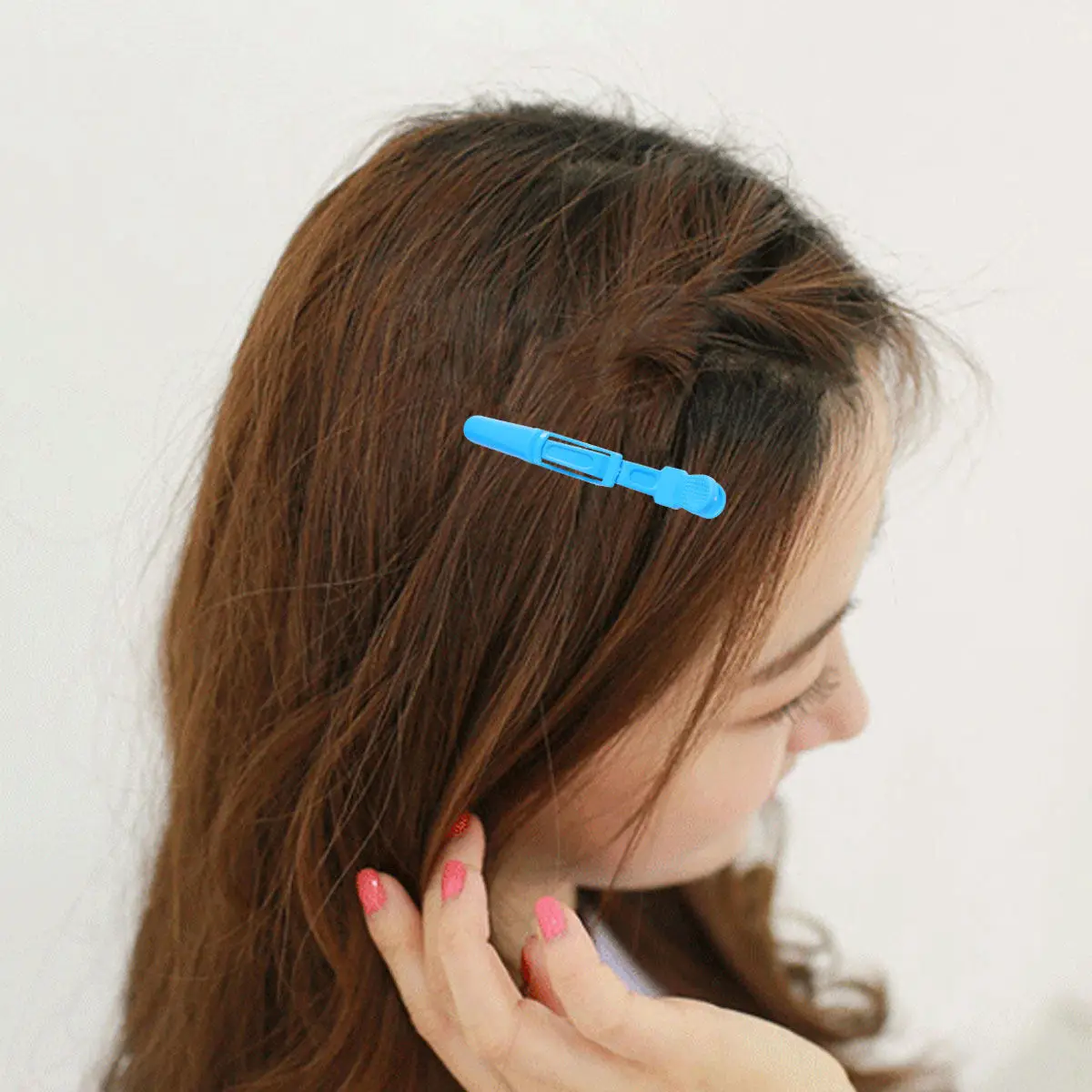 15Pcs Hair Salon Clips Heavy Duty Partition Locating Clips for Curly Straight Thick Thin Hair No Dent No Pull Styling Perming