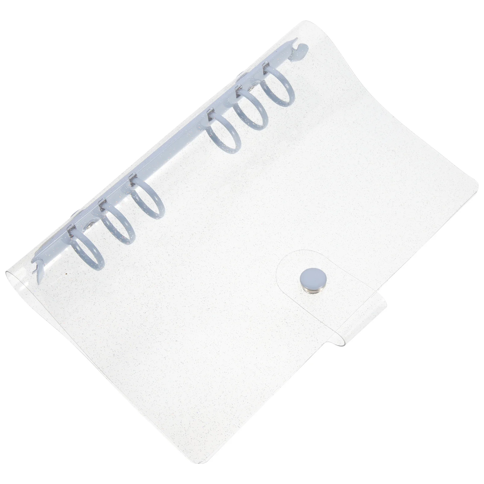 Sechs-Loch-Ordnerhülle, A6, transparent, nachfüllbar, Notizbuchhülle, Druckknopfverschluss, Dokumentenordner, Schule, Büro, Organizer