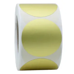 100-500pcs Labels Blank Round Golden Craft Stickers Seal Labels Theacher DIY Stickers For Package Sticker Stationery
