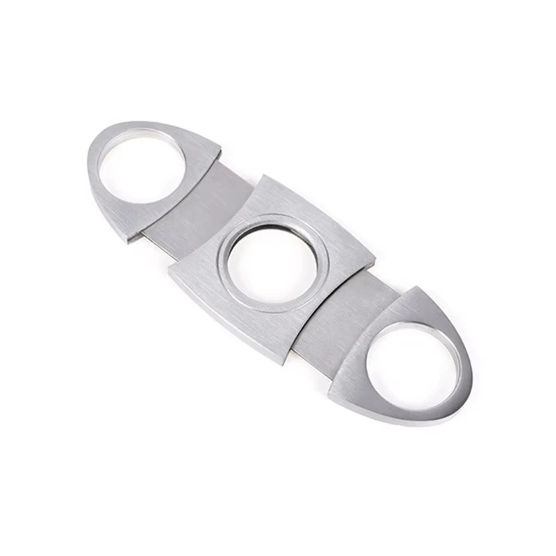 Cigar Cutter Portable Stainless Steel Double Blade Cigar Clipper Pocket Cigar Guillotine for Home Travel Smoking Accessory