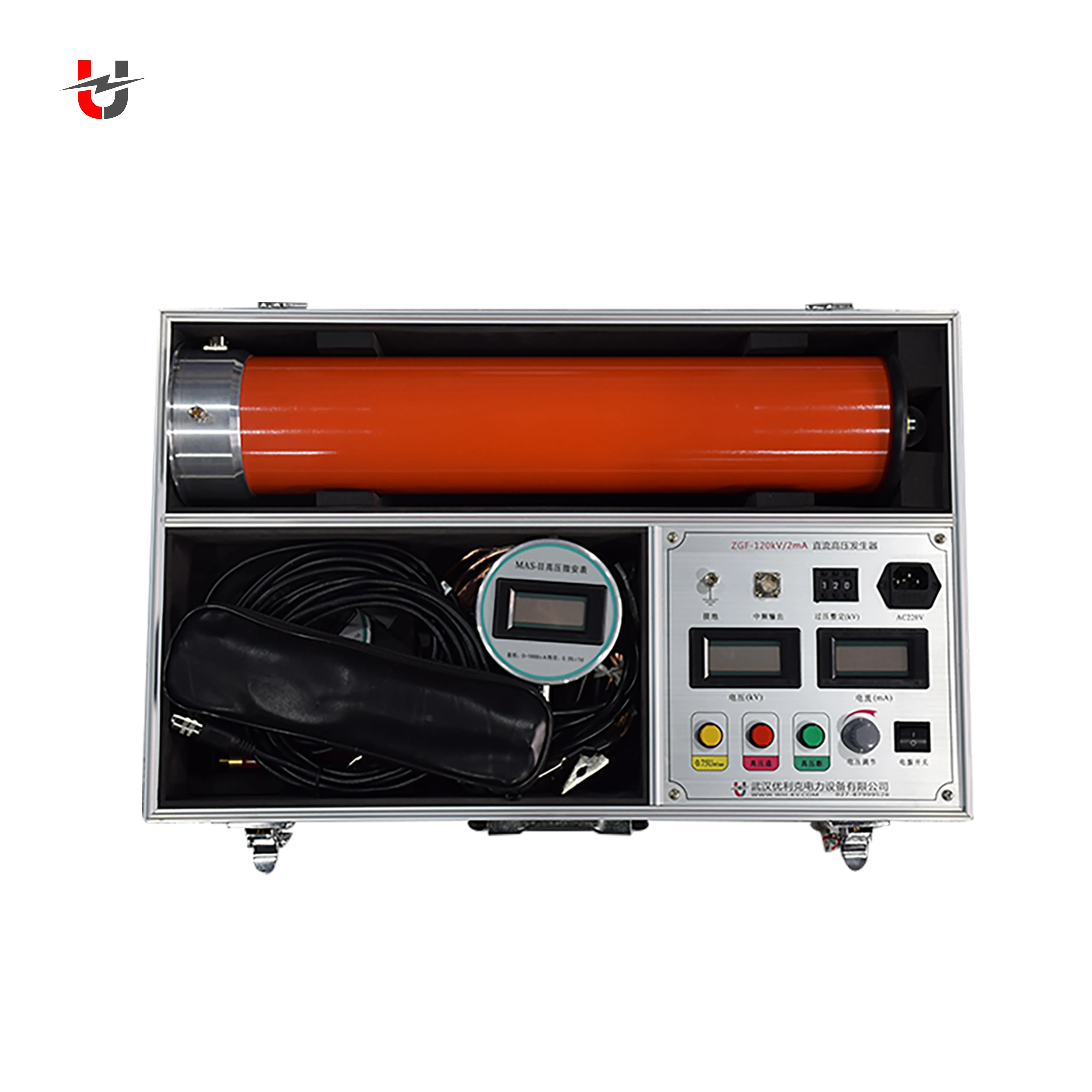 

ZGF портативный тестер постоянного тока Hipot 120 кВ/5 мА, тестер высокого напряжения, 220 В, электронная мощность для работы, гарантия 1 год