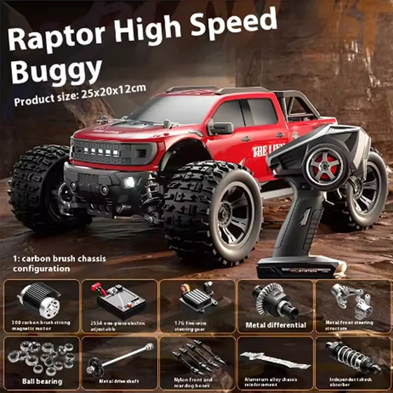 

18102 Радиоуправляемый автомобиль 2,4G RC Высокоскоростной гоночный автомобиль 4WD Полномасштабный высокоскоростной радиоуправляемый автомобиль с большим колесом, мощный высокоскоростной радиоуправляемый автомобиль, игрушка для мальчиков Отличный подарок