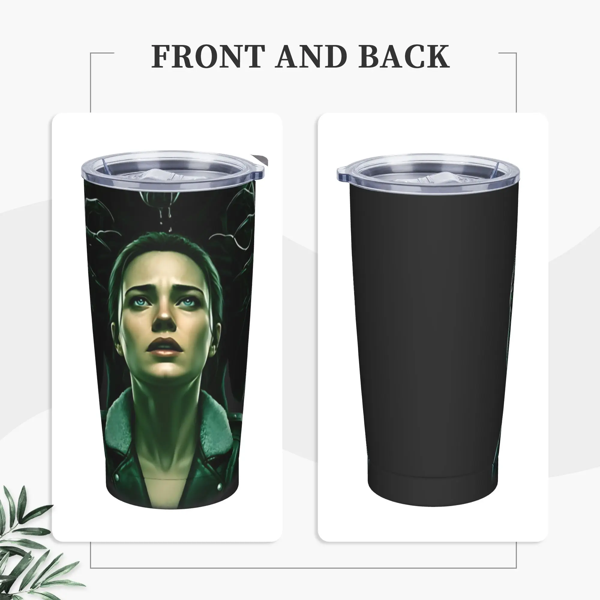 Stainless Steel Tumbler Horror Isolation Game Alien Mugs Cup With Straws  Driving Cold and Hot Water Bottle Insulated Coffee Mug
