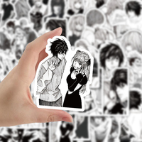 10/30/60pcs Black White Anime Death Note Stickers Cartoon Graffiti Sticker Skateboard Luggage Bike Phone Cool Manga Decals Pack