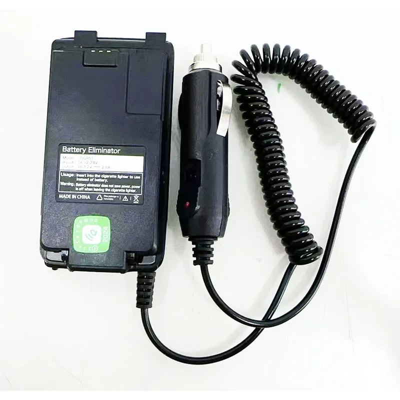 BAOFENG UV-K5 UV-K6 UV-5R Plus UV-K58 Car Charger Battery Eliminator Charging 12V/24v Universal Two Way Radio Walkie Talkie