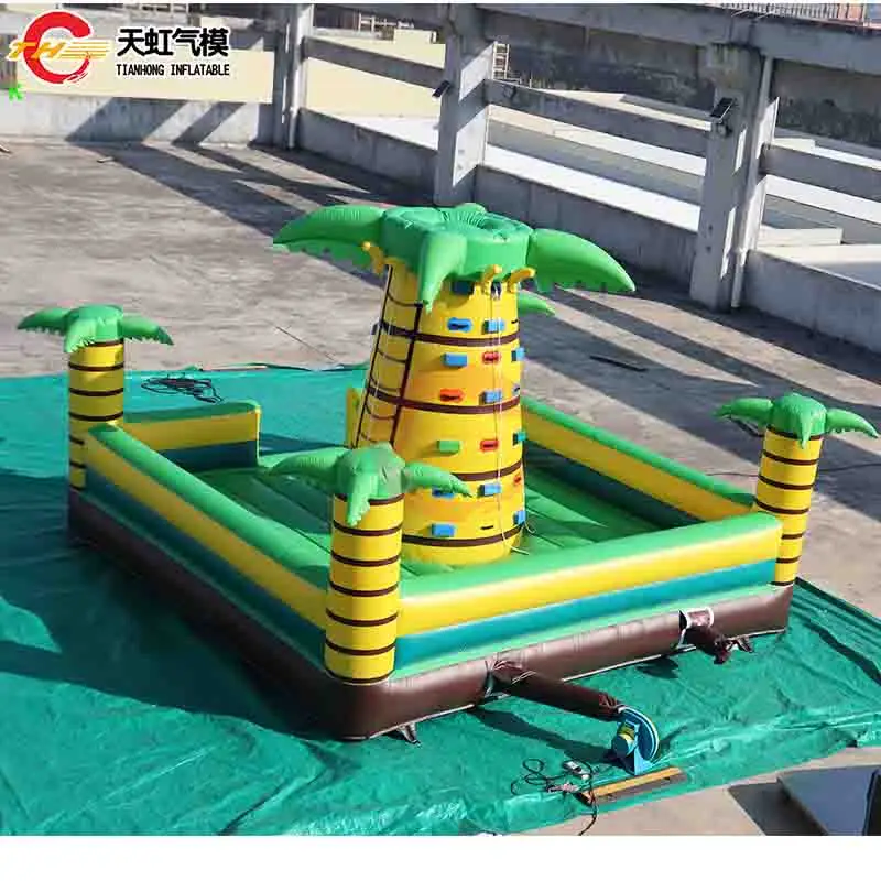 

18*18ft Commercial Inflatable Climbing Wall Playground for Children Outdoor Inflatable Bouncer Climb Game