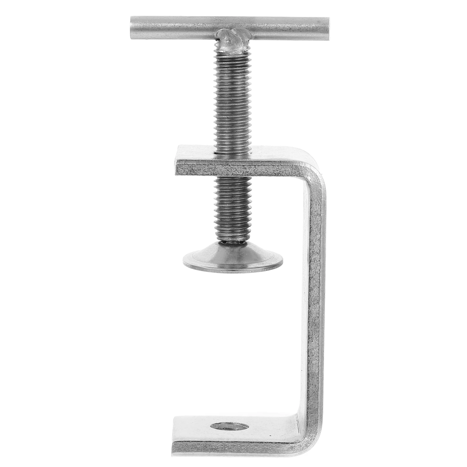 

2pcs Stainless Clamps 304 Thick Adjustable Table Mount Clamps Desk Clamp Practical Design Stable Firm Useful