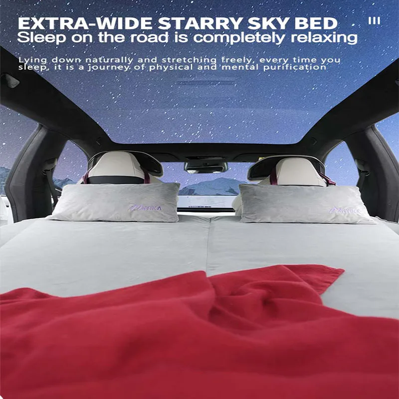 For Tesla Model Y 2020-2026 Juniper Memory Foam Camping&Nap Mattress,Foldable Car Travel Bed Outdoor Sleep Office Lunch Break