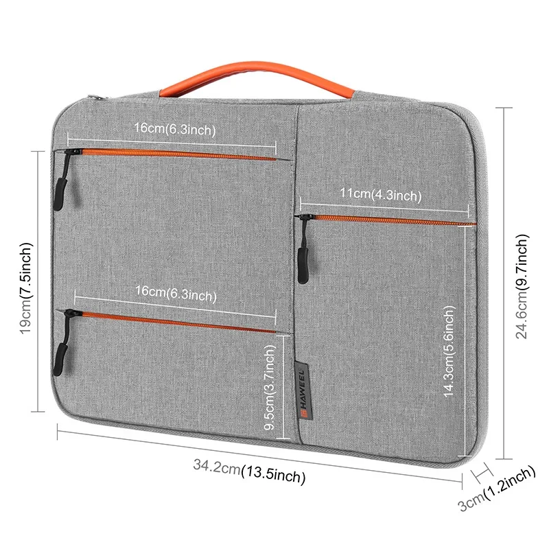 Laptop Bag 13 15 16 Inch Waterproof Notebook Case Sleeve For Macbook Air Pro 13 15 16 Computer Handbag Briefcase Bag