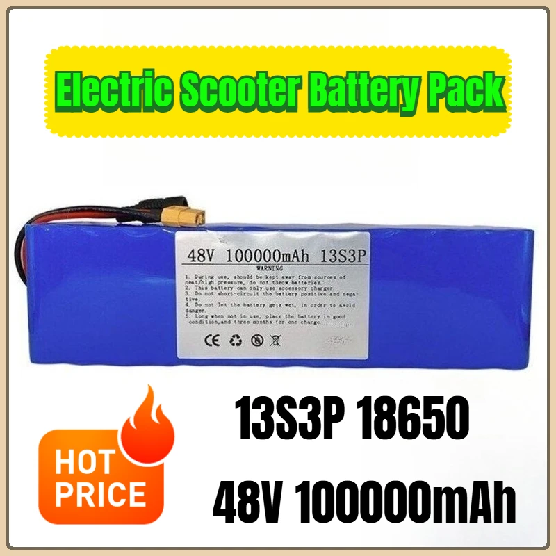 

13S3P 18650 48V 100000mAh Electric Scooter Battery Pack