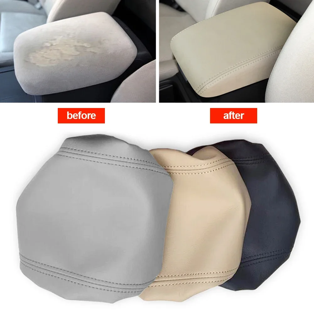 Microfiber Leather Car Interior Armrest Box Center Console Lid Armrest Cover Accessories Cover Fitment For Honda CRV 2012-2016