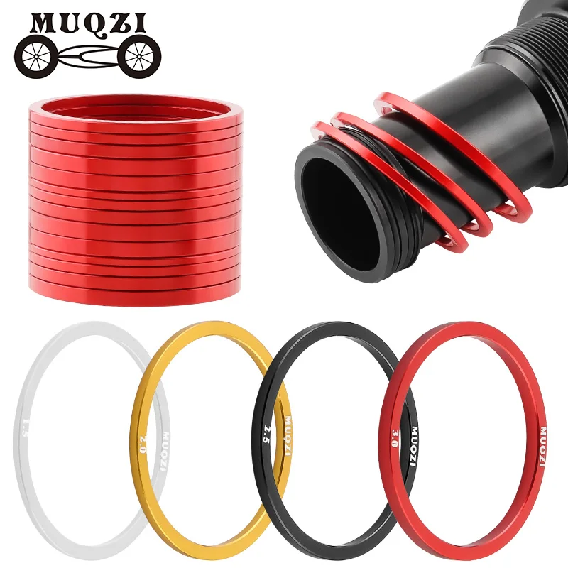 MUQZI 5PCS Bottom Bracket Spacer 1.5/2/2.5/3mm Adjust Shim Bike Cassette Washer Bottom Bracket Shim Gasket Cycling Accessories