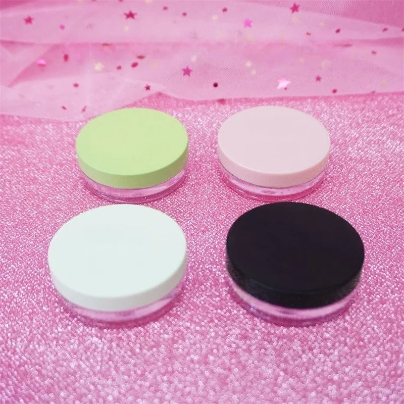 

20 шт. 5 г, большие круглые флаконы, черные, белые, розовые, зеленые, небольшая партия, доступен образец от производителя