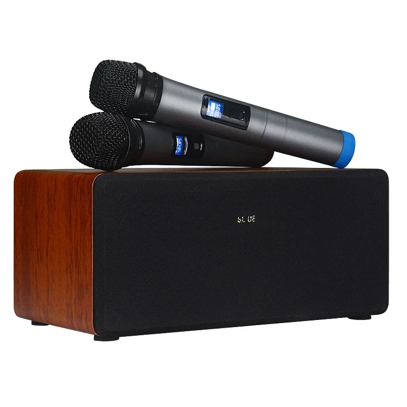 Home TV Wireless Microphone Audio Set Home KTV Bluetooth Speaker for Mobile Phone Computer Tablet Singing N-S10MI 60W High Power