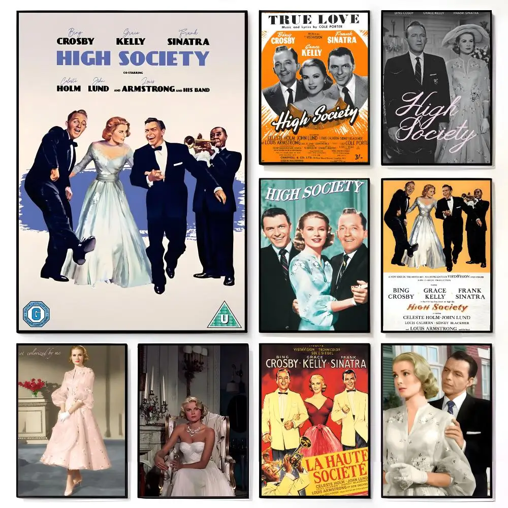 glamorous show H-High Society Poster American Film Mural Home Childrens Room Wall Decor Print