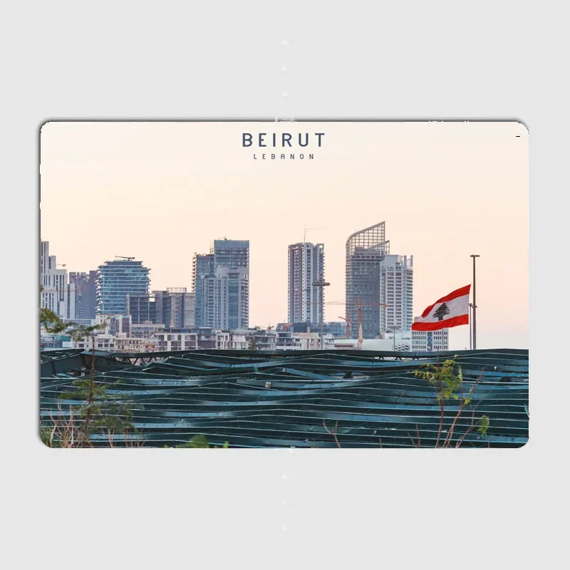 

Beirut Metal Plaque Pub Painting Wall Mural Printed Sign Tin Sign Poster
