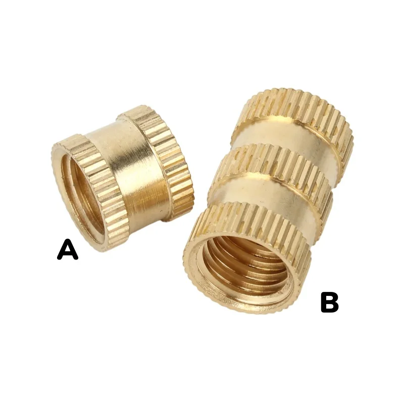 UNC Heat Brass Insert Nut 1/4-20 4-40 6-32 8-32 Knurled Insertnut Hot Melt Molding Injection Nuts 3D Printer