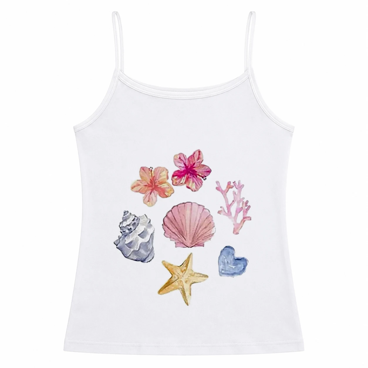 90s Cute Slim 2026 Sleeveless Tank Top Hip Hop High Street Tops Harajuku Fashion Casual Printed Sling Strap Graphics Crop Tops