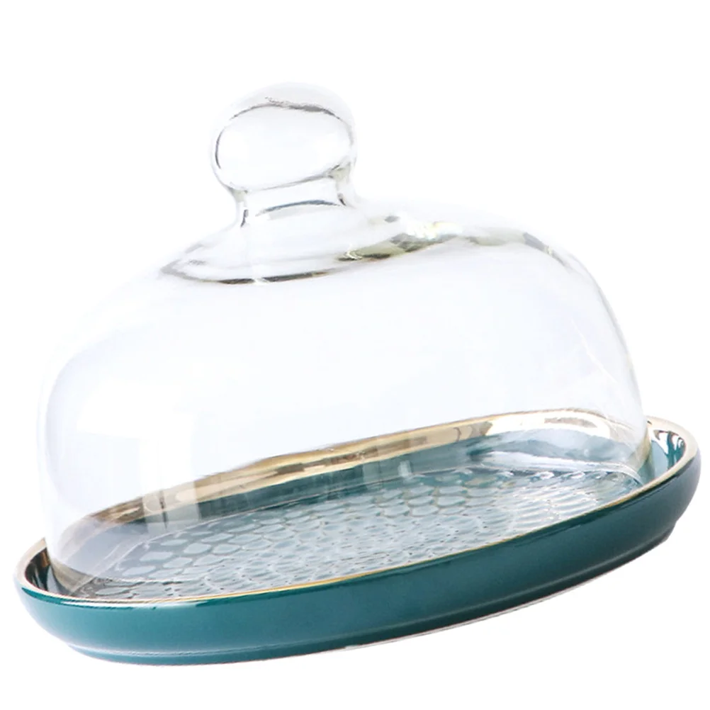 

Cake Serving Tray Clear Elegant Cake Dome Multipurpose Display Plate Food Cover Party Display Plate Serving Tray