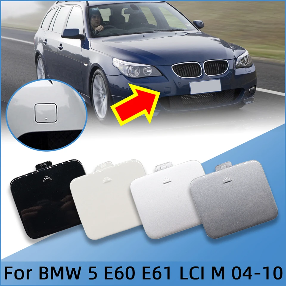 

Auto Parts Front Bumper Tow Hook Eye Shell For BMW 5 Series E60 E61 LCI M-Sport 2004 2005-2010 Towing Hauling Trailer Cover Cap