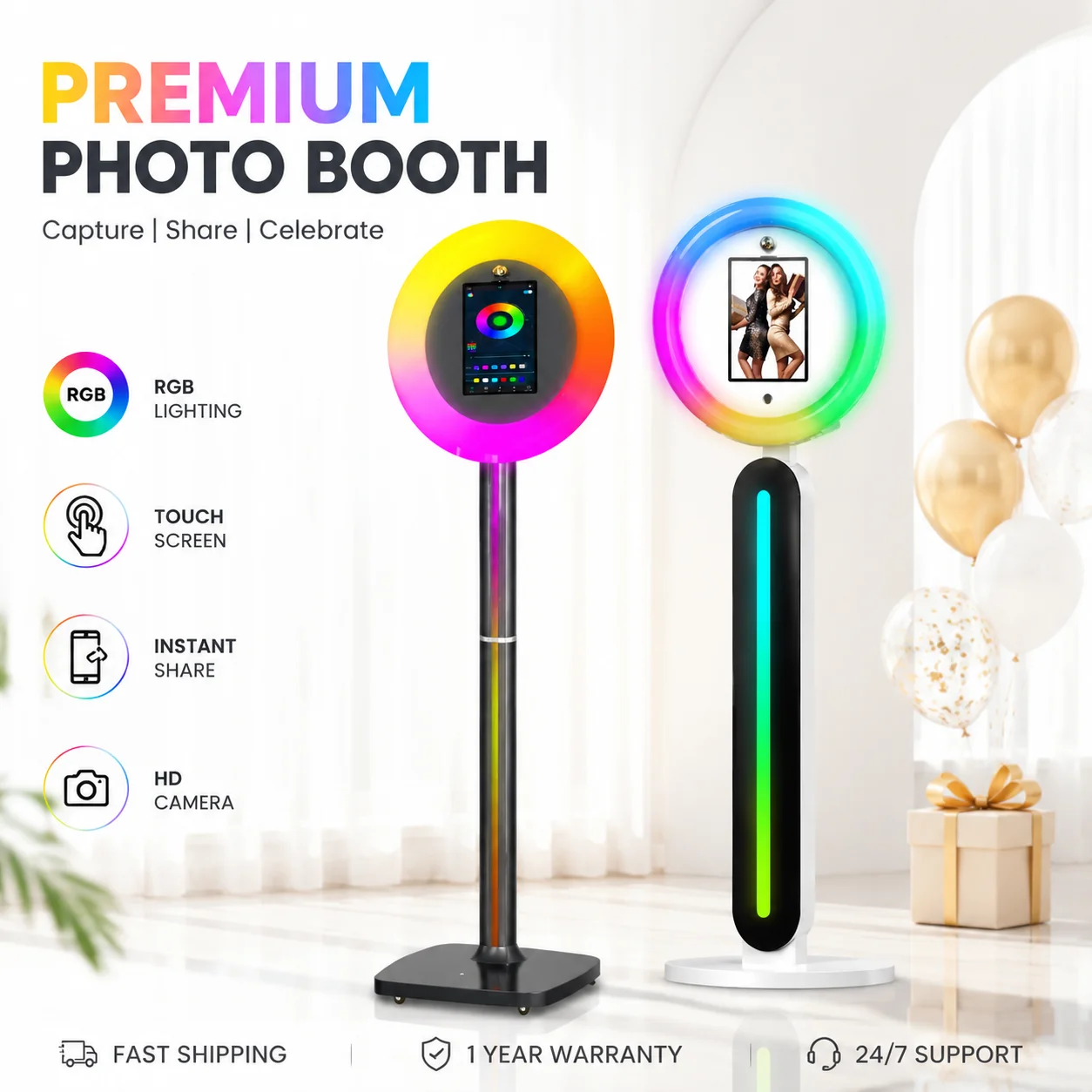Photography Lighting Kit Rental - US DE Stock Ipad Photo Booth