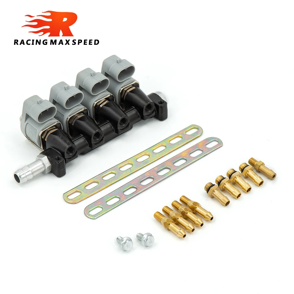 

Inyector coche 2/3 ohmios para GLP/GNC, sistema inyección secuencial combustible, kit conversión a gas automático