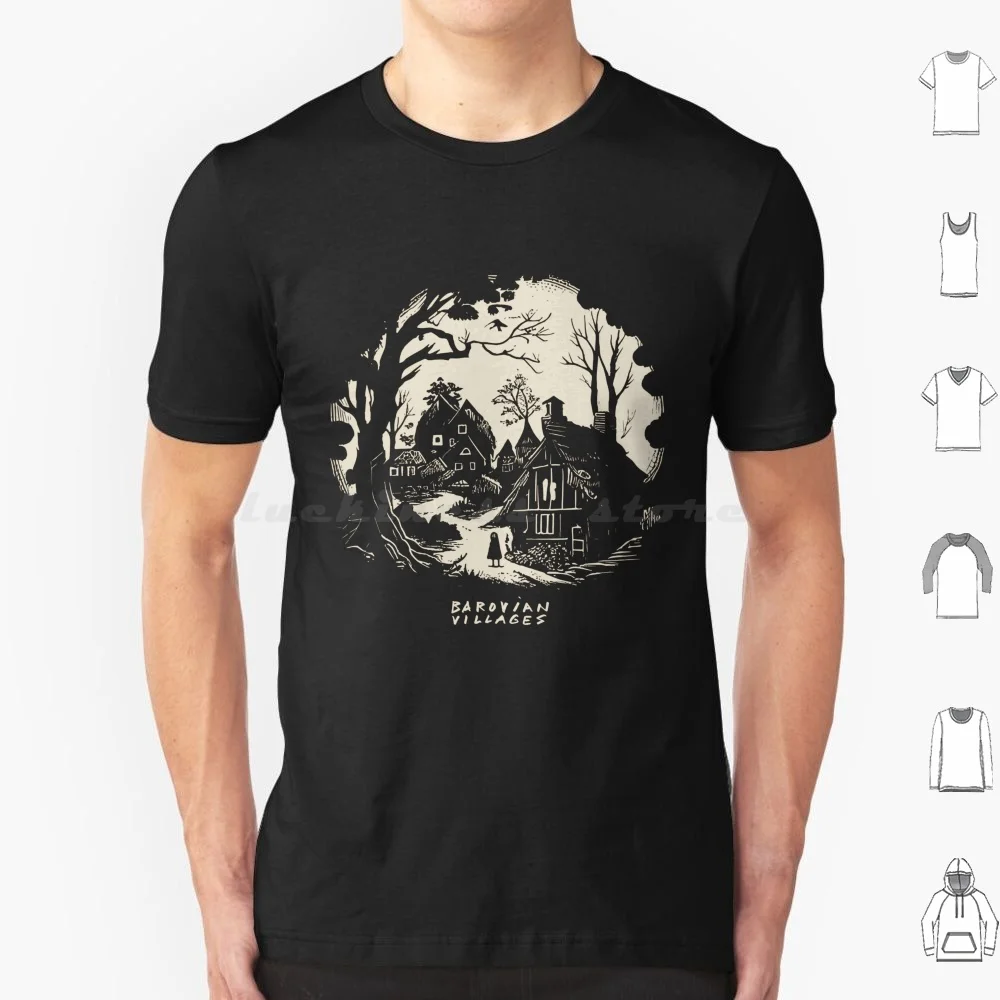 Barovian Village. Collect Them All ! T Shirt 6xl Cotton Cool Tee Barovia Barovian And Dnd Ogl1 Vampire Nightmare Gloomy Fantasy