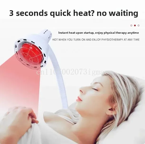 Medical Rehabilitation Physiotherapy 275W Bulb Red Light Heat Infrared Therapy Lamp for Pain Relief Body Muscle Back Shoulder