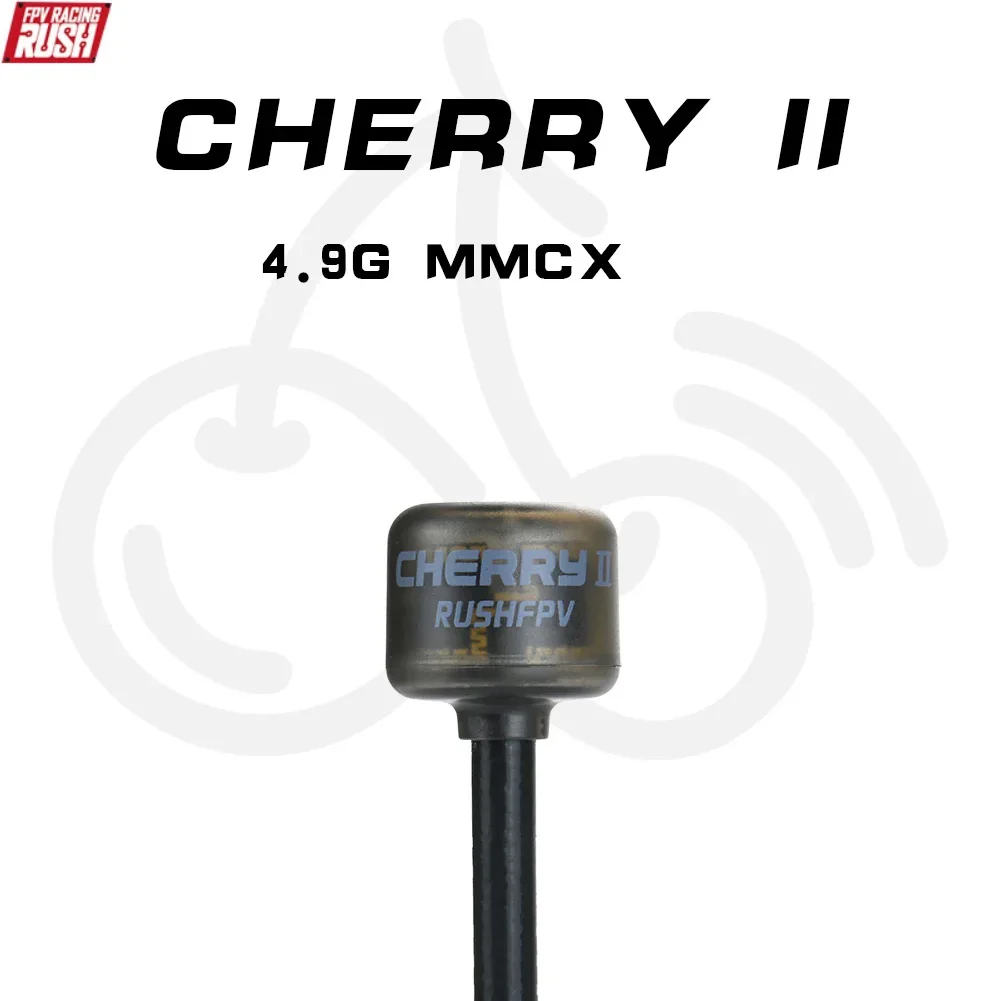 RUSHFPV Cherry 2 4.9G RHCP Antenna SMA Straight MMCX Elbow Connector For FPV Goggles Long Range Drone