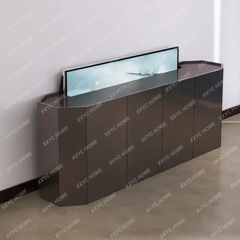 LDesign new automatic TV cabinet living room simple modern assembly