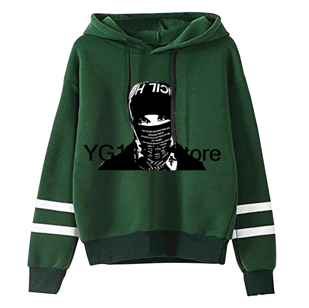 

EsDeeKid Rebel Album Hooded Drawstring Pocketless Sweatshirt Men/women Fashion Pullover Tops
