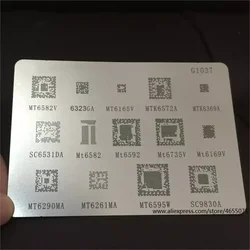 BGA reballing reball stencil for MTK xiaomi series MTK6369 MT6582 MT6572A MT6592V MT6323GA MT6169V MT6735V MT6339A