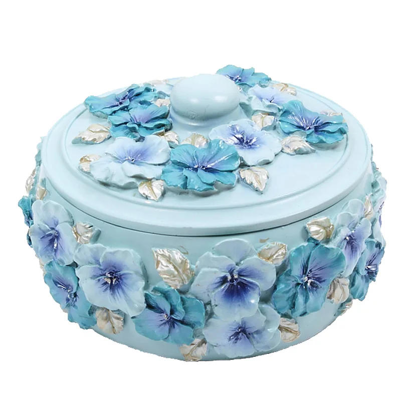 

European Style Pastoral Resin Decoration Princess Jewelry Box, Korean Cosmetics Storage Box, Girl Gift Box